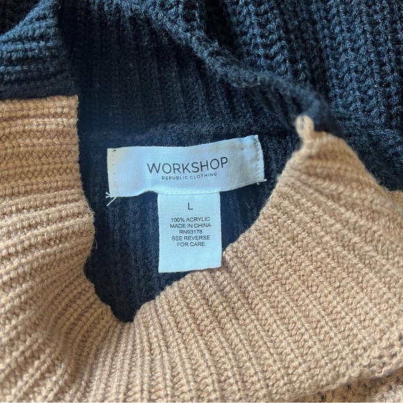 Colorblock chunky knit sweater - Picture 6 of 9